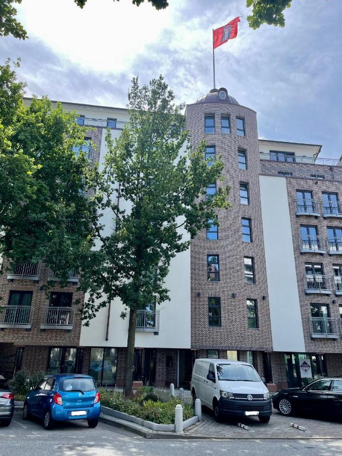 Cls Zentrale City-Wohnung In Hamburg Mit E-Laden Und Tiefgarage, Grosser Balkon, Blick Ueber Hamburg, Parkplatz, Cafe Im Haus, Bushaltestelle Direkt Gegenueber, Flex Check In Ngoại thất bức ảnh